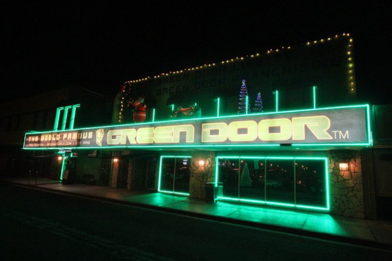 Green Door Las Vegas swinger club night facade