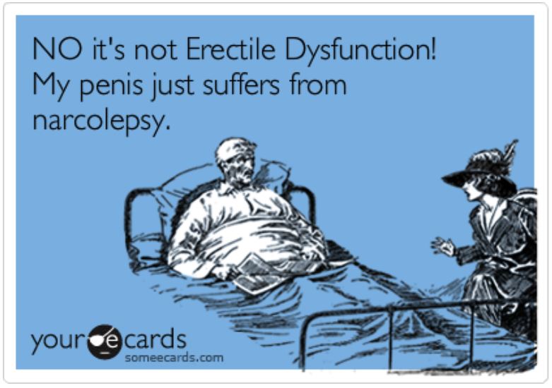 ED erectile dysfunction funny meme