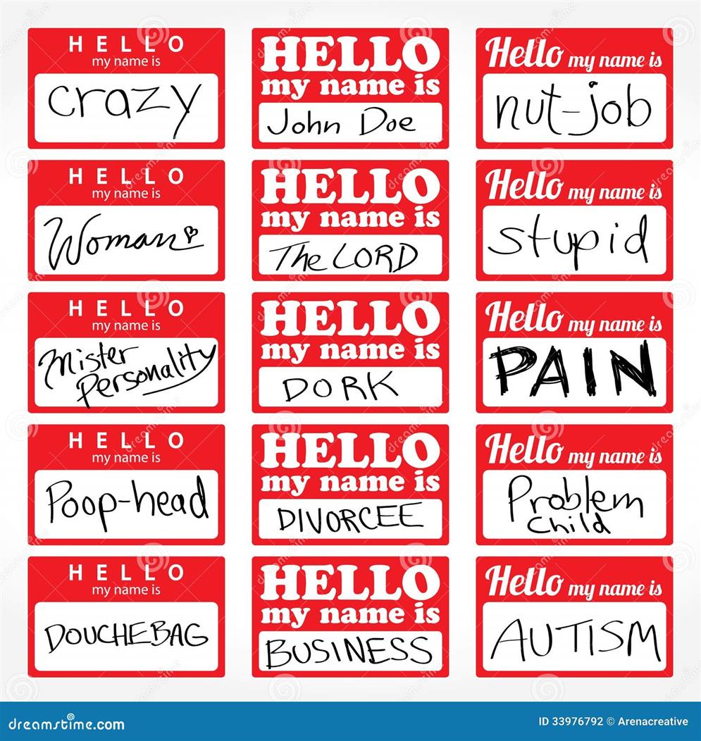 Hello my name is nametag meme