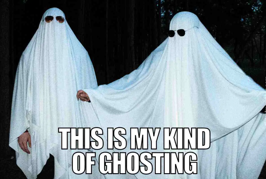 ghosting funny meme