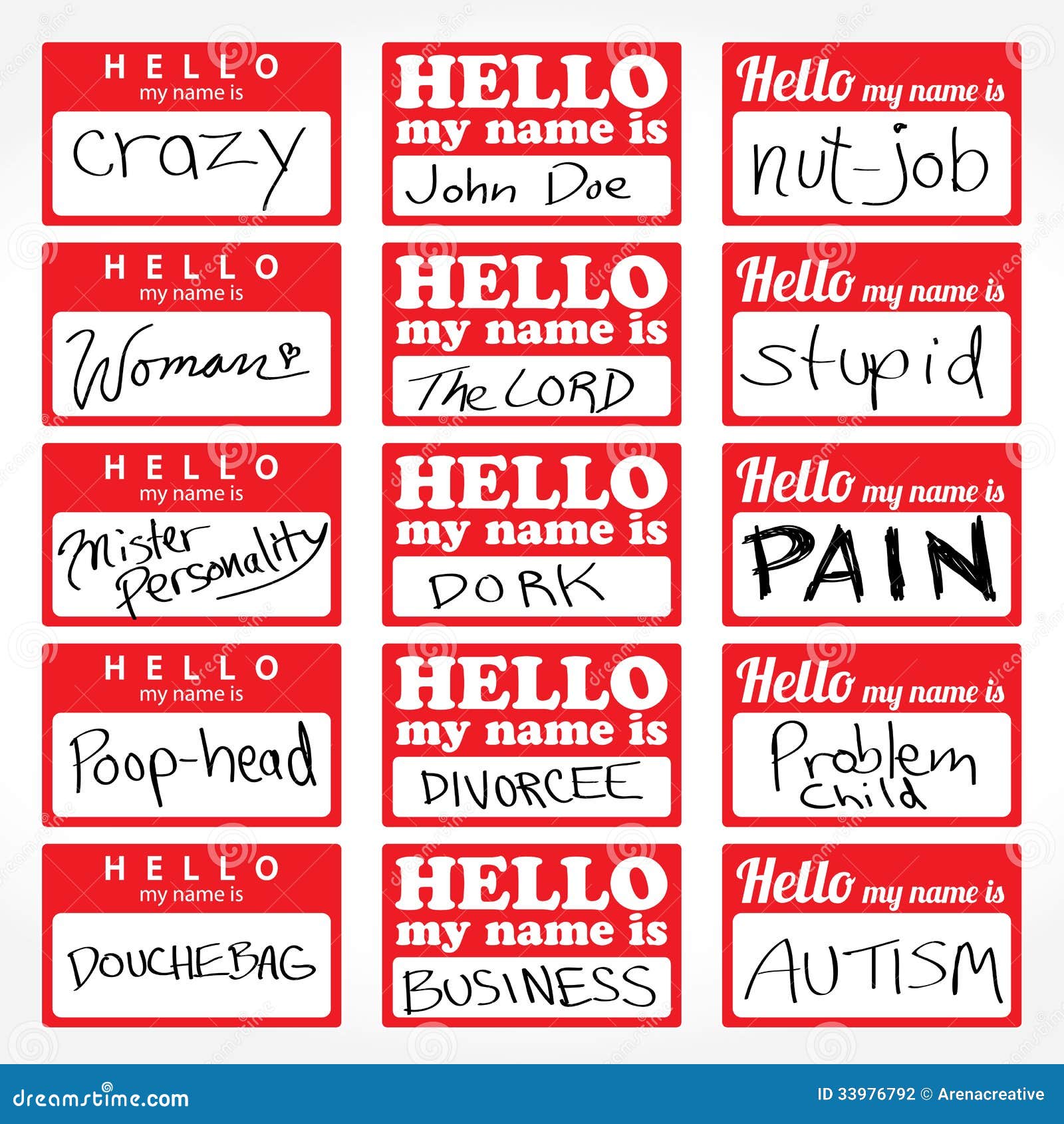 Nametags for a meet n greet
