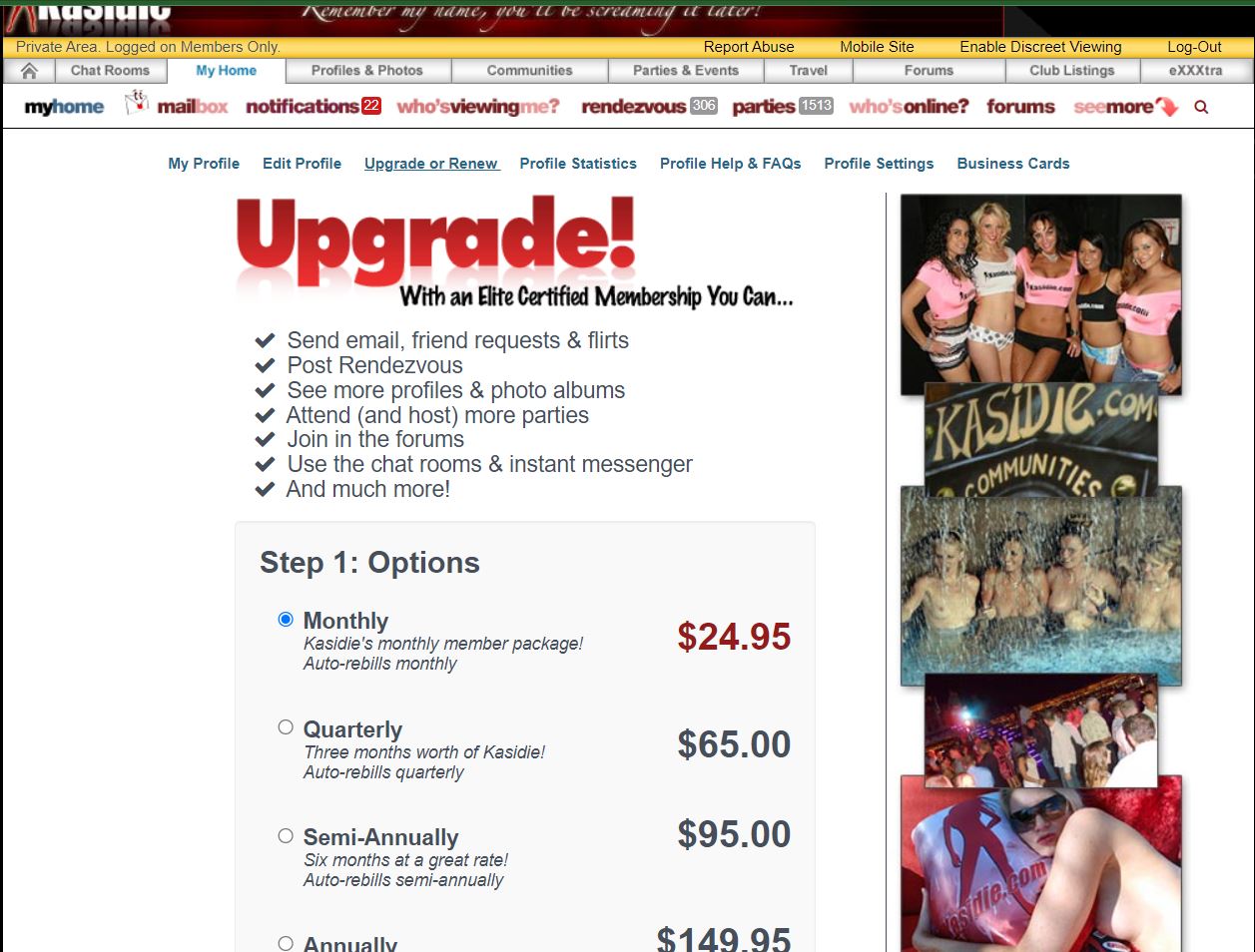 Kasidie swinger app review membership plans