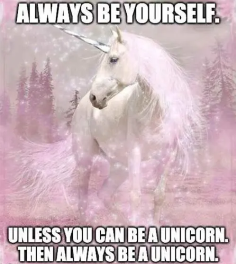 always be a unicorn meme