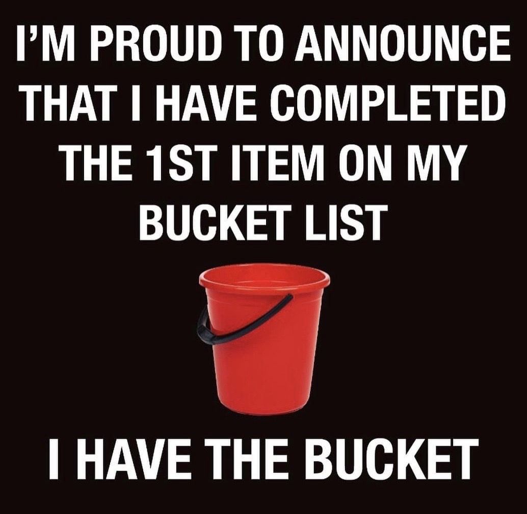 Dirty Bucket List meme