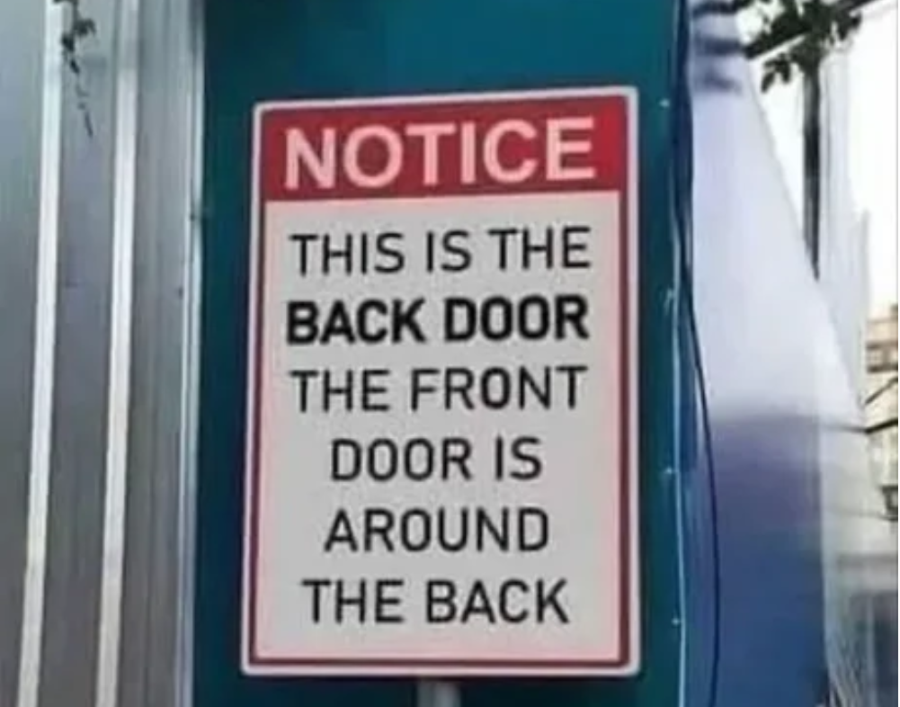 back door meme