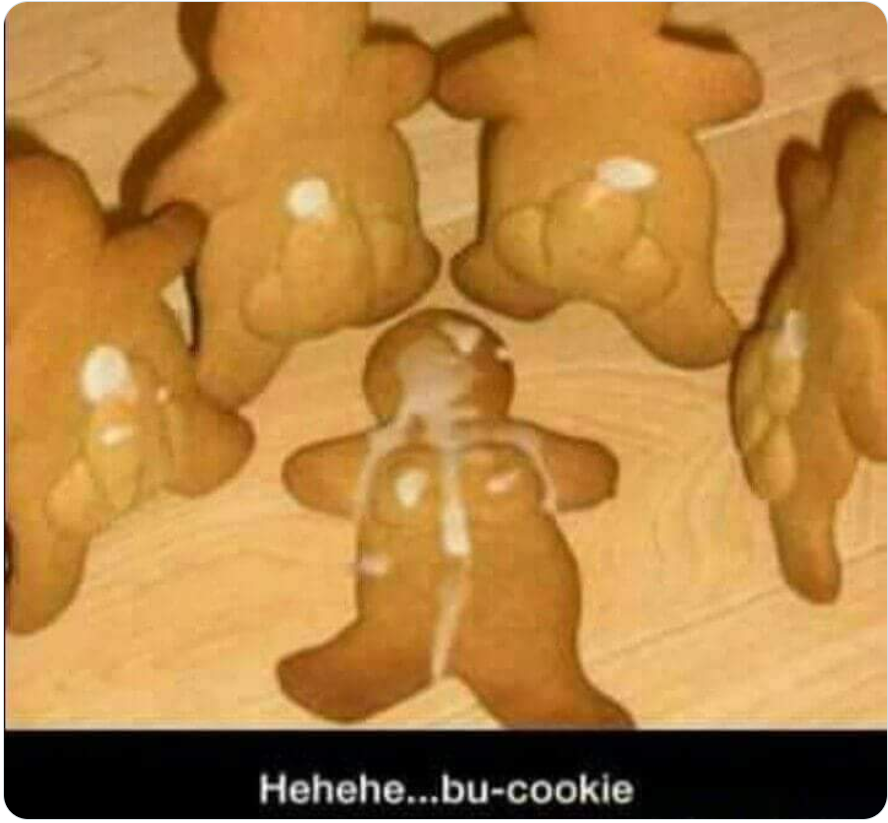 bukkake funny cookie meme