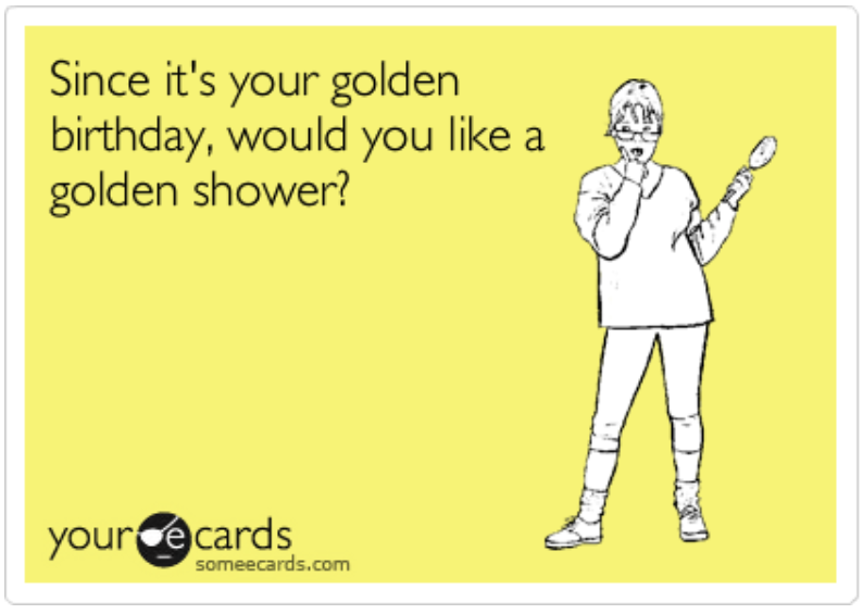 golden shower meme